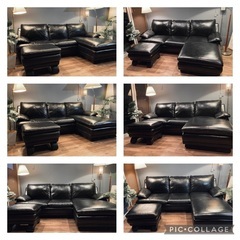 ☑️ヤフ売約済　50万セットIDC大塚家具LS03総本革張り2年使コーナーカウチソファー