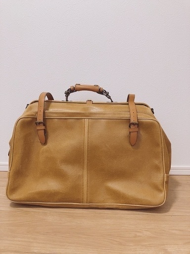 豊岡市製　手作りダレスボストンバッグ/トラベルバッグ　レトロ　美品　本革付属品