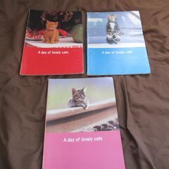 可愛い猫のアルバム3冊使用済み