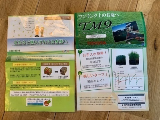 【再値下げ】TM9芝生　天然芝　トヨタ製