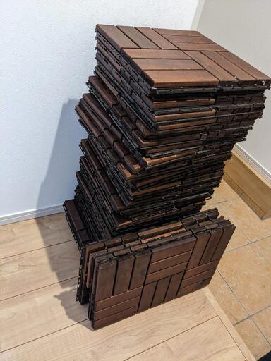 IKEA フロアデッキ 40枚超 アカシア無垢材 www.franchiseko.com