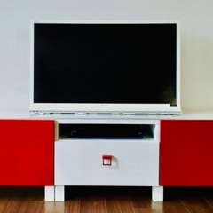 【美品】IKEA TVボード　テレビ台　キャビネット　ローボード　収納