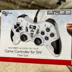 USBゲームコントローラークリア　SW対応　値引き‼️