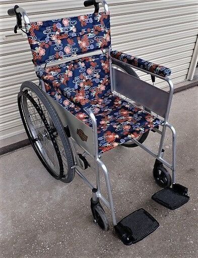 アルミ車椅子　自走式　介助用　手折れ式　日本ウィールチェア　中古