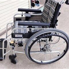 MIKI　アルミ車椅子　自走式　手折れ式　　中古