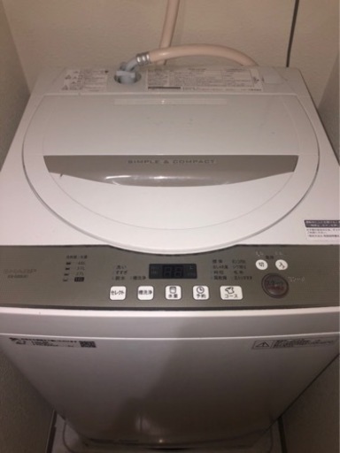 SHARP 洗濯機 ES-G55UC 2018年製 5.5㎏