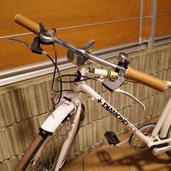 美品 クロスバイク 700C クラシック フェンダー スタンド有 チェーンロック付属 別途LEDライトあり