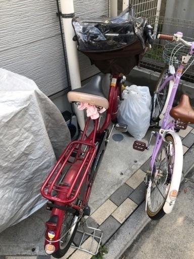 丸石サイクル　フラッカーズ　20インチ　赤　前座り