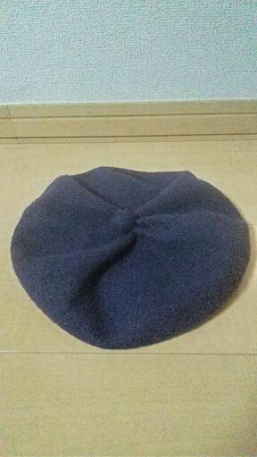 ベレー帽 タグ付き未使用 ネイビー 値下げ surcasas.mx