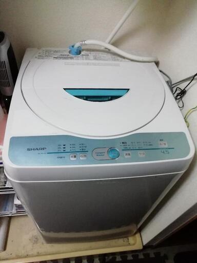 値段交渉可、お届け可【一人暮らし用洗濯機】 SHARP 4.5㎏ 値段交渉可！\n