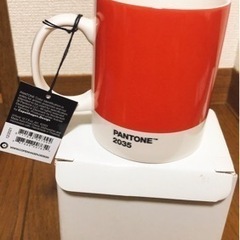 【ネット決済・配送可】PANTONE Mug コップ　赤
