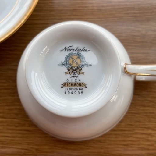 タイル オールドノリタケティーカップ&ソーサー 日本陶器會社 戦前 3客 カップ&ソーサー C&S Noritake オールドノリタケ 日本陶器會社