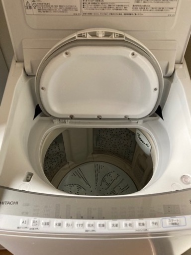 HITACHI 洗濯機（乾燥機付き） BW-DV80F（W） 2021年製・説明書