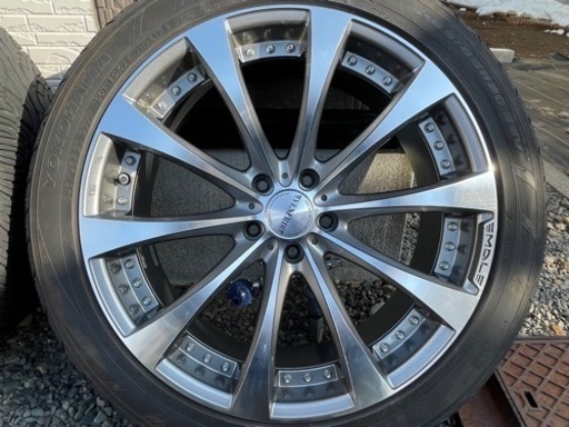 美品【ヴェネルディ　マデリーナ】２０インチ　8.5Ｊ+35　9.5Ｊ+38　バリ山タイヤ　245/40Ｒ20　アルファード　ヴェルファイア ヴェネルディマデリーナ20インチ8.5J +35