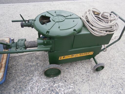 ☆品 モルタルポンプ 川機械工業 トーケン KR-100S 100V ホッパー 希望