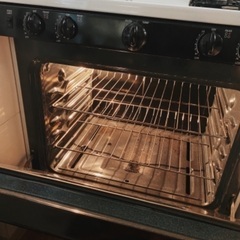 ガス　コンロ　グリル　4口　アメリカ　オーブン付き