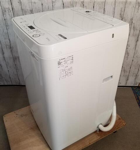 極上品】SHARP n全自動洗濯機 簡易乾燥機能付n 5.5kg ステンレス槽 