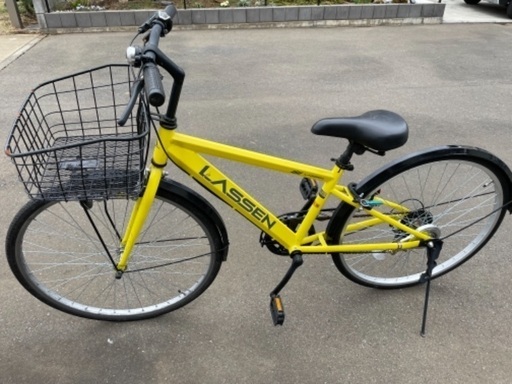 LASSEN/ラッセン シティサイクル 26インチ 自転車 イエロー