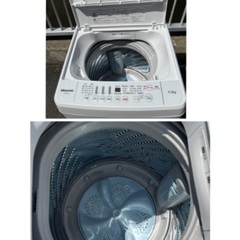 ￥11000(税込み)Hisense HW−T45C  4.5 kg 2019年製(3ー20)