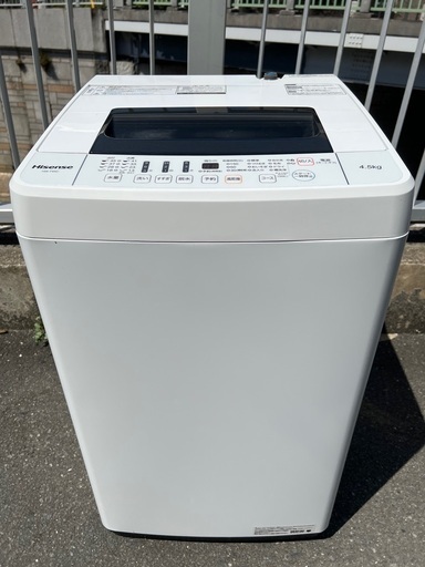 ￥11000(税込み)Hisense HW−T45C  4.5 kg 2019年製(3ー20)