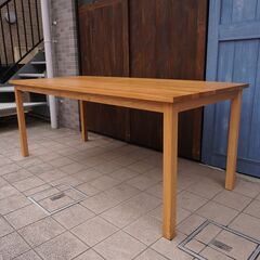 無印良品(MUJI)の人気のオーク材無垢材ダイニングテーブル！！180cmの