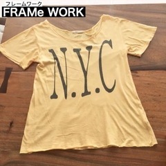 FRAMe WORK tシャツ 半袖 イエロー ONE SIZE...