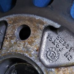 フランス車 ルノー カングー 15インチ 【富山】PCD108 希少なモデル IRVINE 15インチ KANGOO 中古アルミ 4本　カングー、1.6、イマージュ、ゼン、アクティフ