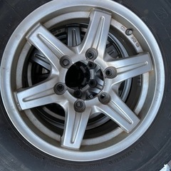 195/80R15 8分山アルミセット4本