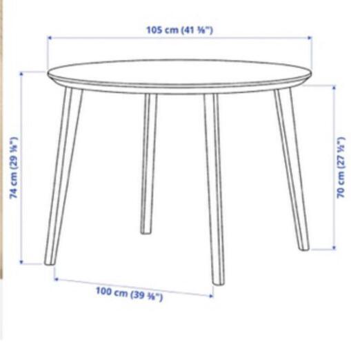 IKEA　リーサボー　丸テーブル