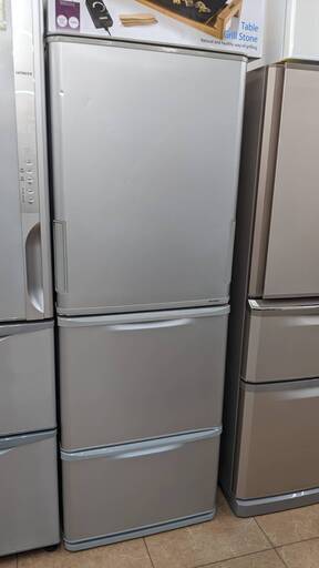 SHARP 350L冷蔵庫 SJ-W351C 2017年製 シャープ ファミリー冷蔵庫