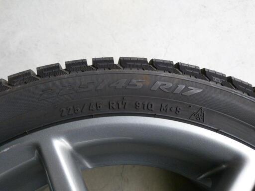 アコードユーロR(CL7)純正ホイール スタッドレス(225/45R17)セット
