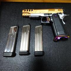 満点の 東京マルイ ハイキャパ 5.1 フルカスタム マガジン3本付き トイガン