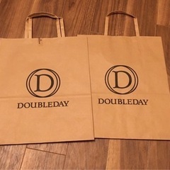 DOUBLE DAY ショップ紙袋2枚 他紙袋同時購入割引します。