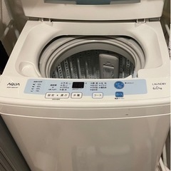 洗濯機　AQUA 6.0kg