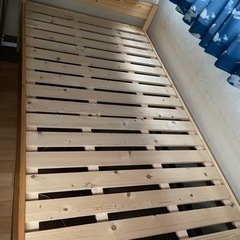 シングルベッド　天然木　耐荷重150kg