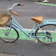 自転車　軽快車　ブリジストン　ブルー　ライトブルー　カジュナ　ギ...