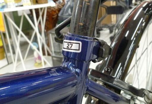 自転車 27インチ シティサイクル COVENTRY ダイニチ 6段変速 ネイビー ブルー スポーツサドル 苫小牧西店
