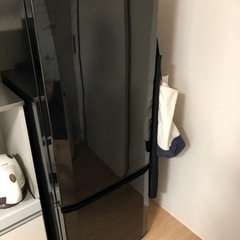 三菱冷蔵庫　168L 一人暮らし　黒