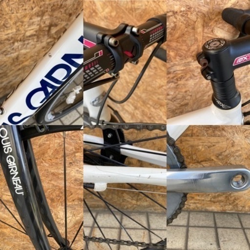 美品 GARNEAU ルイガノ カーボン フロントフォーク ダボ付き 32cまで