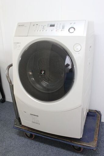 シャープ ドラム式洗濯乾燥機 ES-V540-NL 左開き 高濃度プラズマクラスター7000搭載  2014年製 2014年製 SHARP   中古 店頭引取歓迎 R5560)
