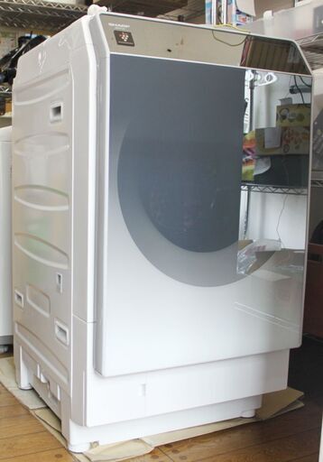 SHARP シャープ ドラム式電気洗濯乾燥機 ES-P110-SL 左開き 洗濯11kg 乾燥6kg 2018年製 ※直接引き取り限定