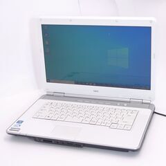 中古美品 Wi-Fi有 ノートパソコン NEC PC-LL150WG 15.6インチ Celeron