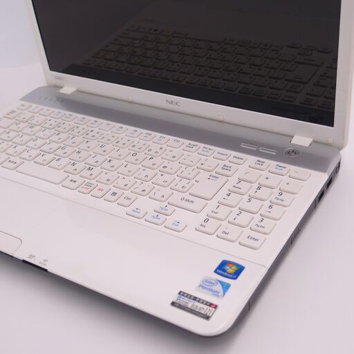 中古良品 Wi-Fi有 ノートパソコン NEC PC-LS150FS6W ホワイト 15.6インチ Pentium 4GB 750GB DVDRW 無線 Windows10 Office 即使用可