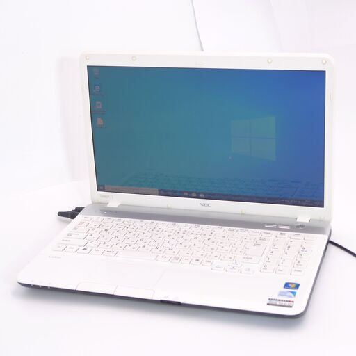 中古良品 Wi-Fi有 ノートパソコン NEC PC-LS150FS6W ホワイト 15.6インチ Pentium 4GB 750GB DVDRW 無線 Windows10 Office 即使用可