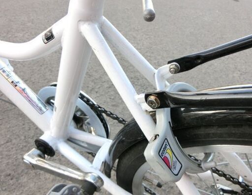 折りたたみ自転車 20インチ 白色 Patan-ta 変速ギア 札幌市西区西野