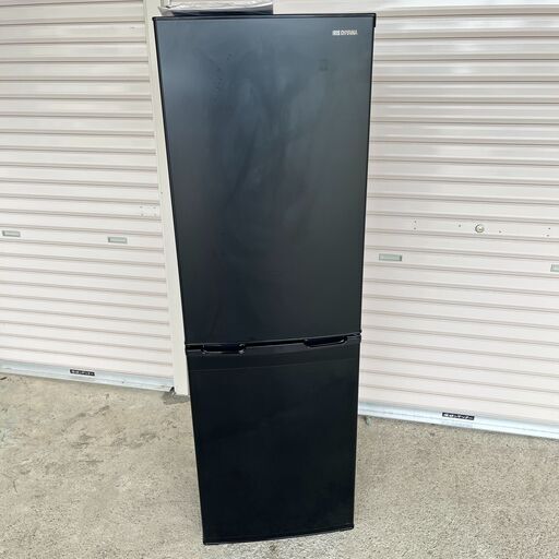 美品 2020年製 アイリスオーヤマ IRSE-H16A-B 右開き ２ドア 冷凍62L 冷蔵庫 162L ブラック