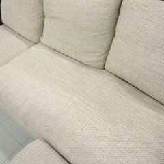フクラ カウチソファ アクロス CH621 横幅 約228ｃｍ L字ソファ オットマン付 羽毛クッション HUKLA 中古 苫小牧西店
