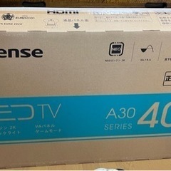 【ネット決済】ハイセンス　４０Ｖ型液晶テレビ　40A30G