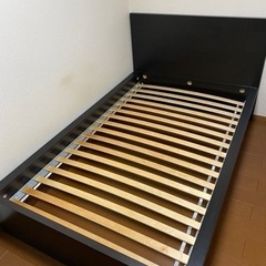 【無料】IKEA セミダブルベットフレーム　4/11処分予定