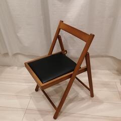 【美品】木製　折りたたみ椅子